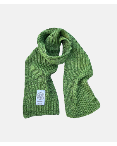 S.N.S. Herning Wool Scarf Mineral Green With Black Design Maja Brix